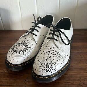 White Celestial Dr Marten Oxfords